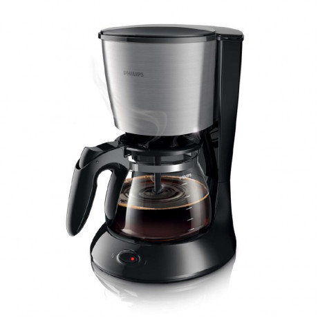  Philips Filter Coffee Machine 1000W, Prepare up to 15 Cups, Black Color. 