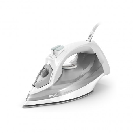  Philips Steam Iron 2400W, SteamGlide Plus Soleplate, With Water Tank 320ml, Gray/White Color. 
