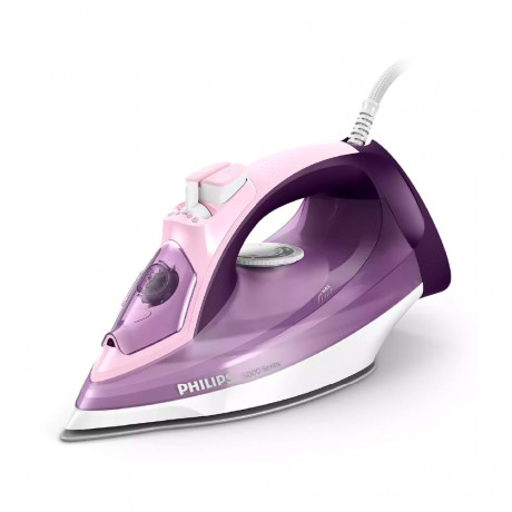  Philips Steam Iron 2400W, SteamGlide Plus Soleplate, With Water Tank 320ml, Purple Color. 