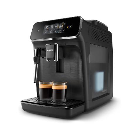  فيليبس ماكينة قهوة أوتوماتيكية سلسلة 2200 مع مكثف حليب كلاسيكي، أسود 