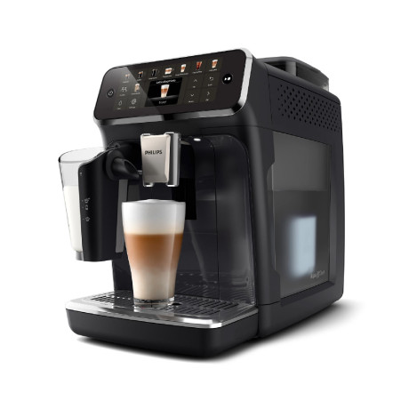  فيليبس ماكينة قهوة أوتوماتيكية لاتيه جو 5500، 20 مشروباً، أسود 