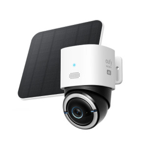 يوفي كاميرا مراقبة خارجية eufy 4G LTE CamS330 بدقة 4K أبيض وأسود