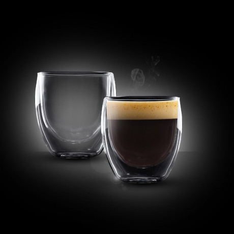  Food Appeal Set of 2 Double Cups, 250ml, Series Cappuccino-Colombia. 