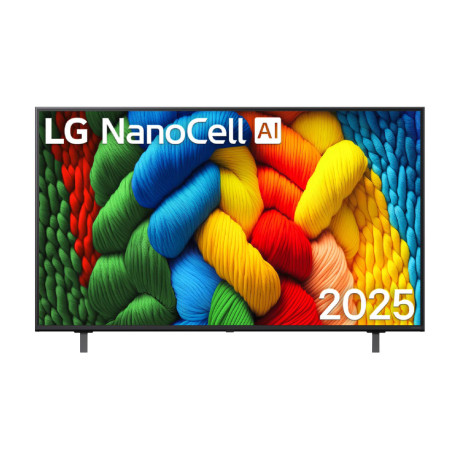  تلفزيون إل جي NanoCell فئة NANO80 حجم 55 بوصة بدقة 4K UHD ذكي بنظام تشغيل WebOS. 