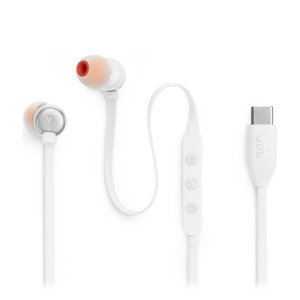 جي بي إل سماعة اذن سلكية صوت جهير نقي، أبيض