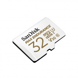 سانديسك بطاقة ذاكرة مايكرو اس دي سعة 32 جيجابايت، أقصى قدرة تحمل 15000 ساعة مع محول SD. 