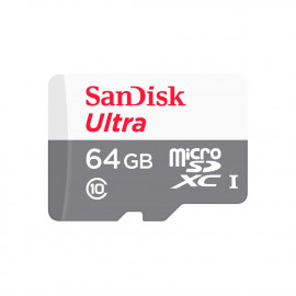 بطاقة ذاكرة مايكرو اس دي اتش سي من سانديسك الترا بسعة تخزينية تصل إلى 64 جيجابايت 