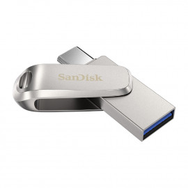 ذاكرة فلاش سانديسك USB الترا لوكس مزدوجة بمنفذ USB نوع- C سعة 64 جيجابايت موديل SDDDC4-064G-G46  
