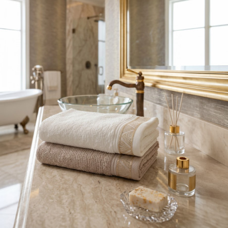  ويل مناشف قطن LUXURY AMELIA مقاس 50x90 سم 