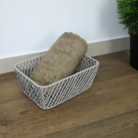  ويل سلة DRIMA حجم صغير مقاس 28x20x11 سم لون رمادي 