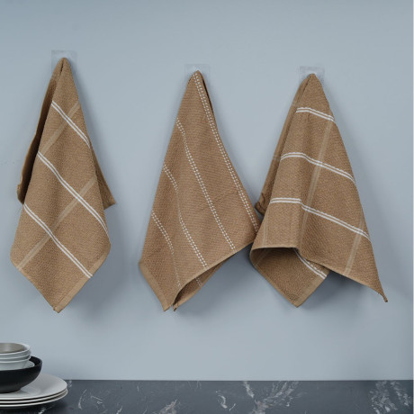  ويل طقم مناشف مطبخ Valor Pacific بقياس 45×70 سم – بيج 