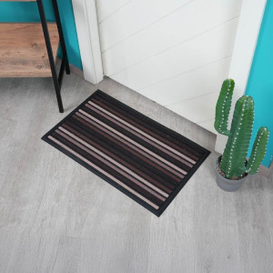 ويل سجادة باب STARRY STRIPES مقاس 45x75 سم لون بني