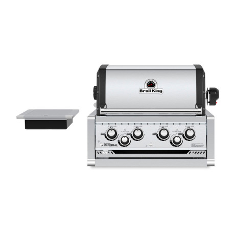  برويل كينج جريل شواء غاز مبني  موديل Imperial 490 , 6 شعلات ستانلس ستيل 70000 وحدة حرارية + شعلة ROTISSERIE 