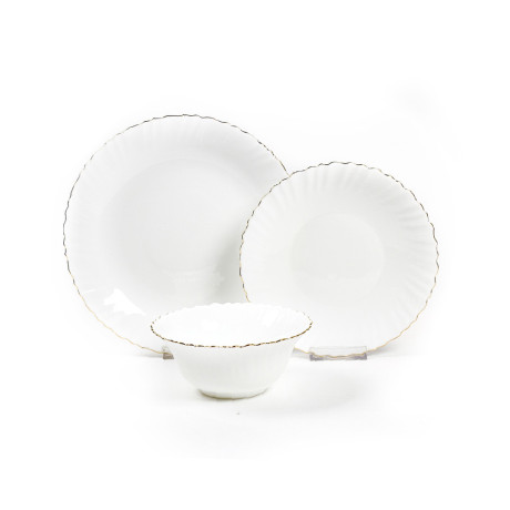  طقم أطباق عشاء 18 قطعة GOLDEN WAVE 7290115622140 من Food Appeal 