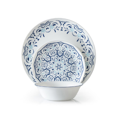  فود أبيل طقم صحون GREECE عدد 18 قطعة، أوبال. 