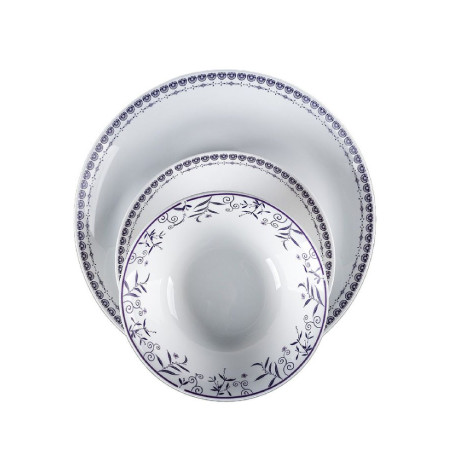  فود أبيل طقم صحون ETHNIC FLOWERS عدد 18 قطعة، أوبال. 