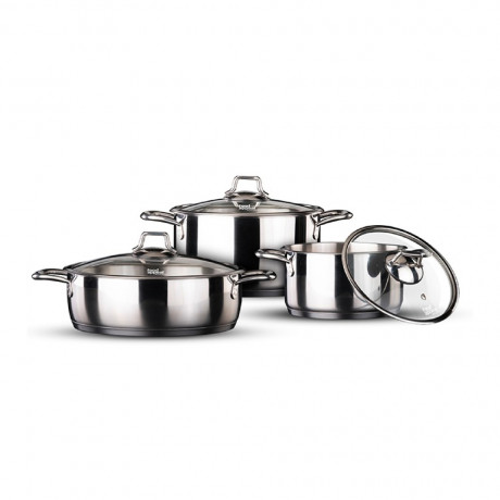  Food Appeal Cookware Set 6 Pcs, Bistrot Series, Stainless Steel. 