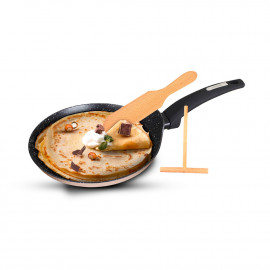 Crepe Pan 22cm 3 Pcs EveryDay Plus series Black Color from Food Appeal 