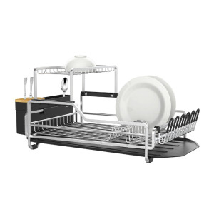  فود أبيل مصفاة جلي من سلسلة Practical، حجم كبير، لون فضي/أسود.