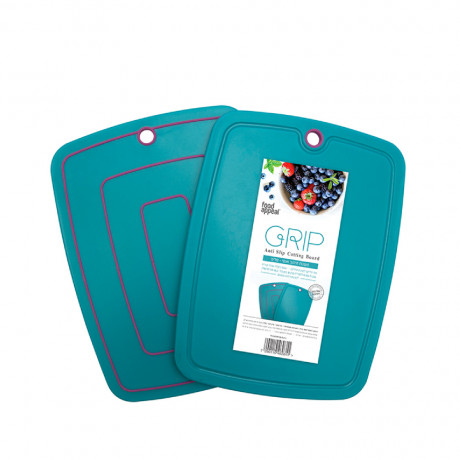  Food Appeal Cutting Board 31*24cm, Grip Series, Blue Color. 