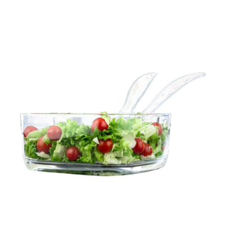  فود آبيل طقم سلطة MIX AND SERVE قطر 25 سم شفاف 