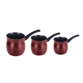 فود أبيل طقم دلات قهوة 3 قطع سلسلة COFFEE COLLECTION، بني غامق