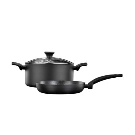 فود أبيل طقم أواني طهي سلسلة (+EVERYDAY) 3 قطع 24 سم أسود