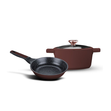  فود آبيل طقم أواني طهي Blackberry عدد 3 قطع لون خمري 