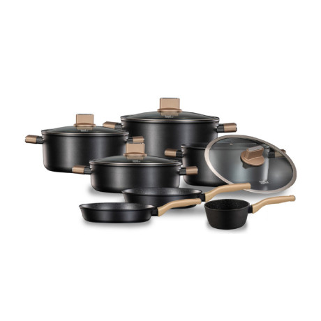  فود أبيل طقم طناجر Imperial عدد 11 قطعة، أسود. 