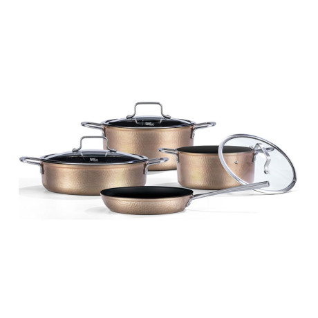  فود آبيل طقم أواني طهي Textura عدد 7 قطع لون ذهبي 