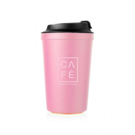  Food Appeal Coffee Cup Thermal, 340ml, Pink Color. 