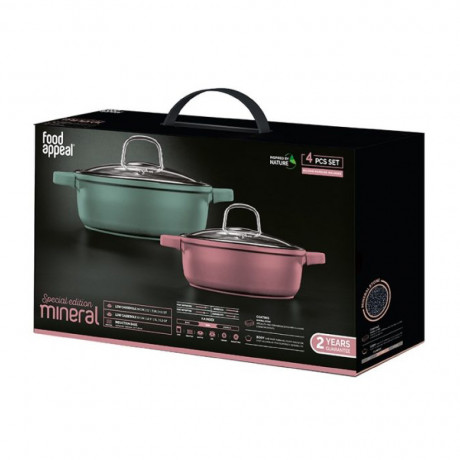  Food Appeal Edition soutages set MINERAL 2 Pcs Green/Pink 