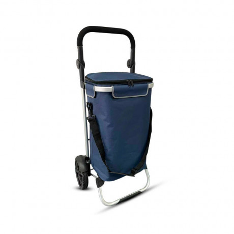 Food Appeal Shopping Cart SHOP&ROLL 46 Liter Cart 20 Liter Thermal Bag Blue 