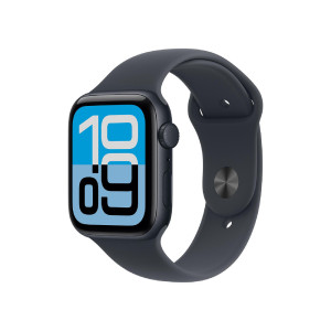 أبل ساعة Watch SE الجيل الثالث GPS قياس 40مم هيكل ألمنيوم Midnight مع سوار Midnight Sport