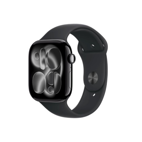  أبل ساعة Watch Series 11 GPS قياس 46مم هيكل Jet Black مع سوار Black Sport 