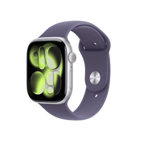  أبل ساعة Watch Series 11 GPS قياس 46مم هيكل Silver مع سوار Purple Fog Sport 