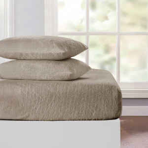 ويل ملف فرشة شيربا VALOR WOOLY، مقاس توين 120x200+30 سم، بيج