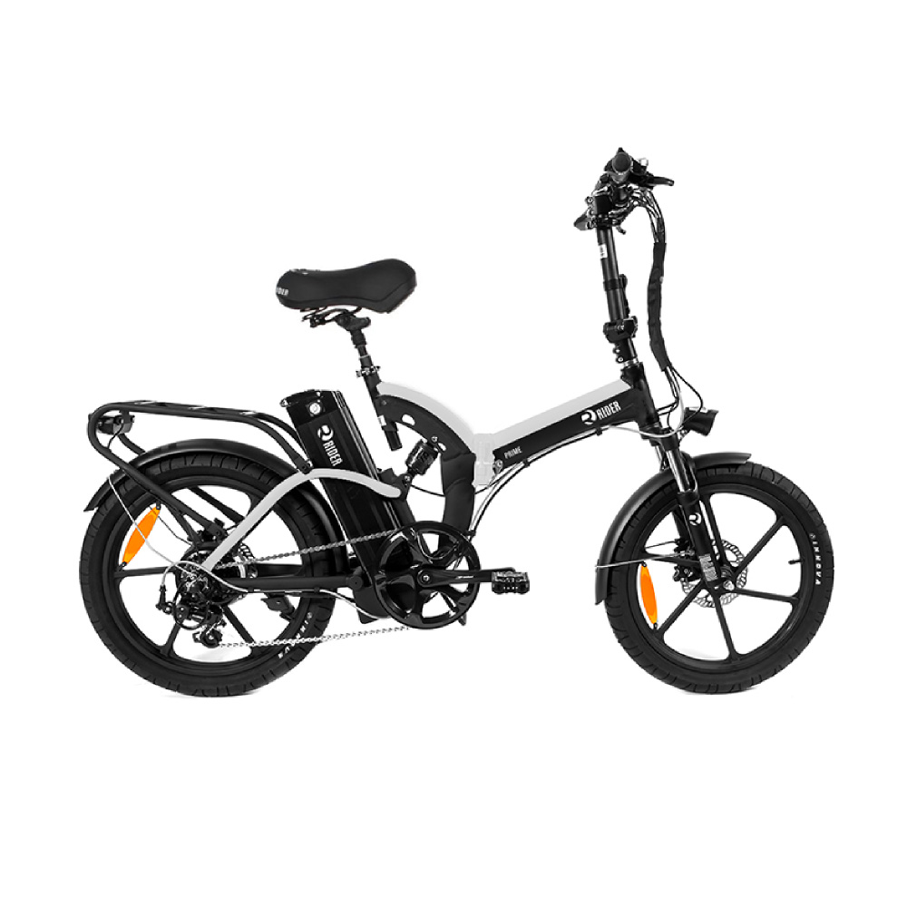 رايدر دراجة كهربائية برايم، 48 فولت، حجم الإطارات "20/3 أسود/أبيض.
