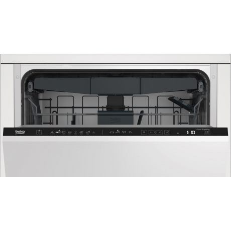 Beko Dishwasher Built In, 8 Programs, 15 Place Setting, Inverter Brushless Motor, 3 Racks, AquaIntense For Pots, White Color. 