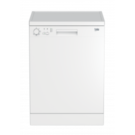 Beko Dishwasher 5 Programs, 13 Place Setting, 2 Racks, Low Water And Energy Usage, Quick Programs, Half Load Function, White Color. 