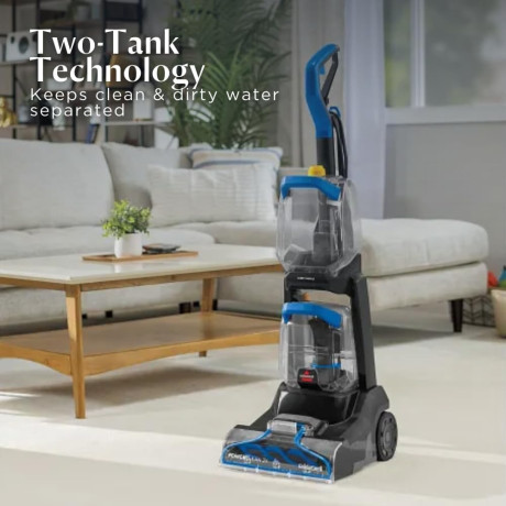  بيسيل جهاز تنظيف السجاد PowerClean 2X، أسود وأزرق 