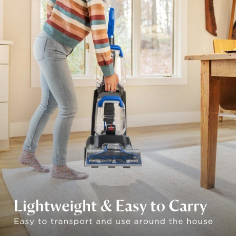  بيسيل جهاز تنظيف السجاد PowerClean 2X، أسود وأزرق 