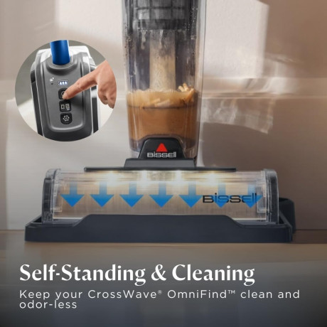  بيسيل مكنسة تنظيف متعدد الأسطح OmniFind لاسلكية، أسود وأزرق 