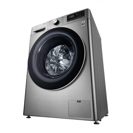 LG Washer Capacity 9 kg, 14 Programs, Inverter Direct Drive AI Motor, 1400 RPM, Quick Wash, Steam Function, Dark Stainless. 