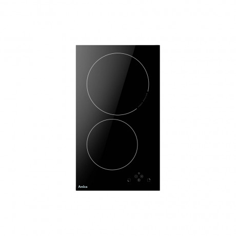  Amica Built-In Induction Hob 30 Cm, 2 Heating Zones, Black Glass. 