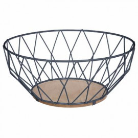 Fruit Basket 28cm Gray Color by SG 