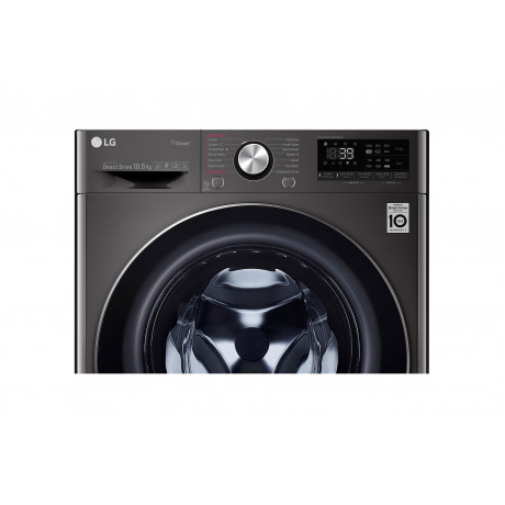  LG Washer Capacity 10.5 Kg, 14 Programs, Inverter Direct Drive Motor, Black. 