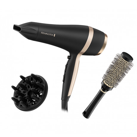  Remington Hair Dryer 2100W , 2 Speed Setting, Black/Gold Color. 