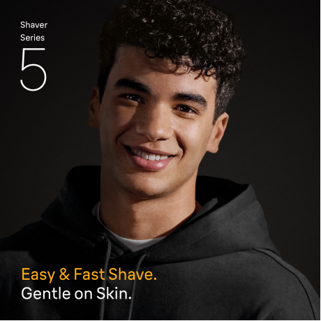  براون ماكينة حلاقة Series 5 لون أزرق وأسود 