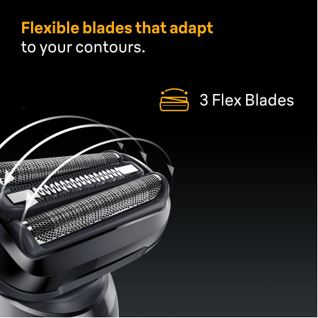  براون ماكينة حلاقة Series 5 لون أزرق وأسود 